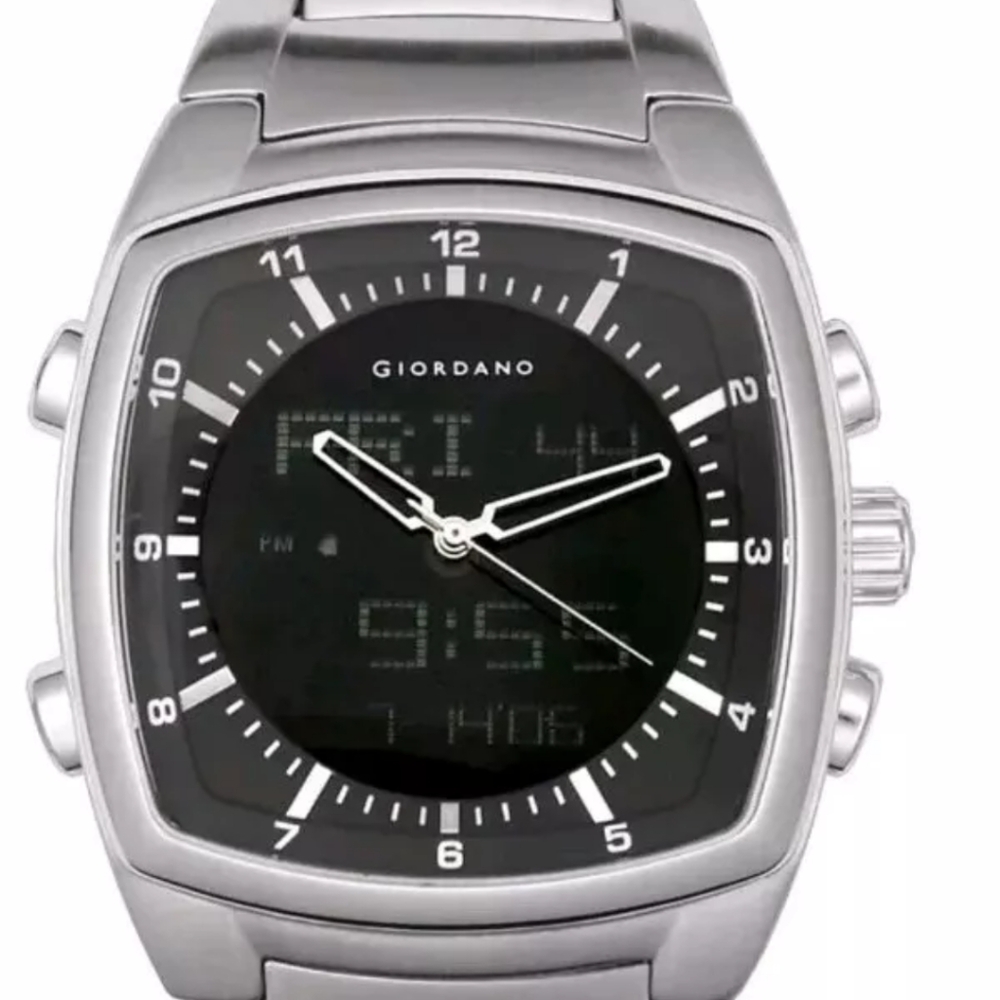 Giordano Stainless Steel Analog-Digital Multi-Function Watch 1246-11